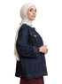 Blue Round Jacket Jeans - Khotwh